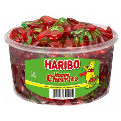 Haribo Happy Cherries Fruchtgummi Doppelkirschen 150 Stück 1200g