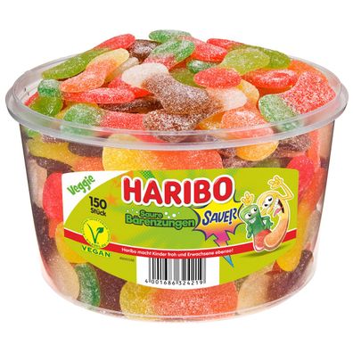 Haribo saure Bärenzungen saure Fruchtgummis in Bärenform 1350g