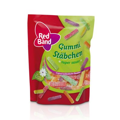 Red Band bunte Gummi Stäbchen gezuckert und super sauer 200g