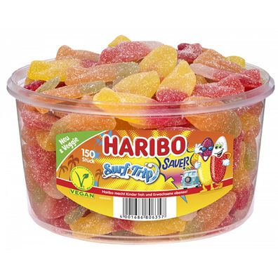 Haribo Surf Trip sauer veggie Saure Surfbretter Fruchtgummis 1200g