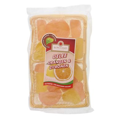 Berggold Orange und Zitrone Geleefrüchte gezuckert vegetarisch 250g