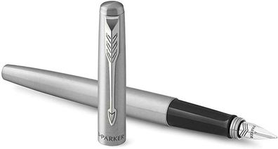 Parker Füllhalter Jotter Core Edelstahl CC - Chromzierteile M Geschenkbox