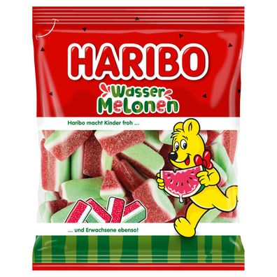 Haribo Melonen trikolor 3cm großen Fruchtgummihappen dreifarbig 160g
