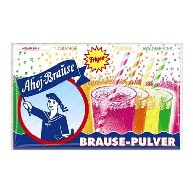 Ahoj Brause Pulver Himbeere Orangen Zitronen und Waldmeister 58g