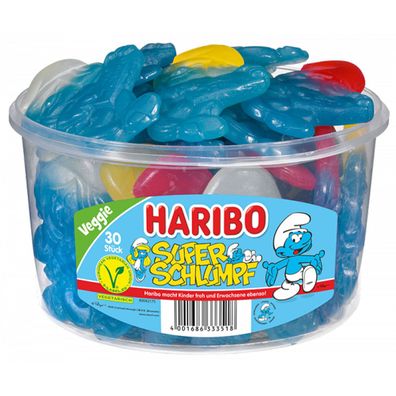 Haribo extra großer glatinefreier Super Schlumpf veggie 1440g