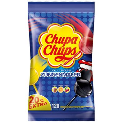 Chupa Chups Zungenmaler Lutscher Nachfüllbeutel 120er Pack 1440g