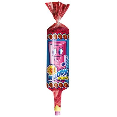 Chupa Chups Melody Pop Lolly mit Flöte und Erdbeergeschmack 15g