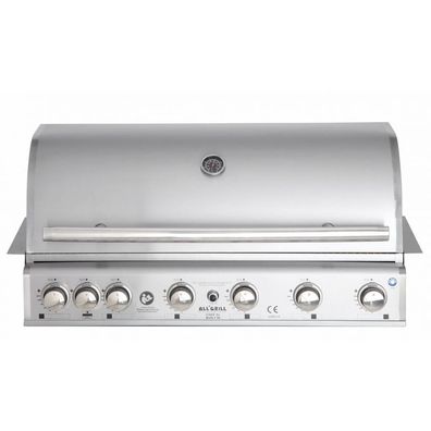 Allgrill Einbau-Gasgrill CHEF XL Edelstahl Built-In Air System, 6 Brenner, Backburne