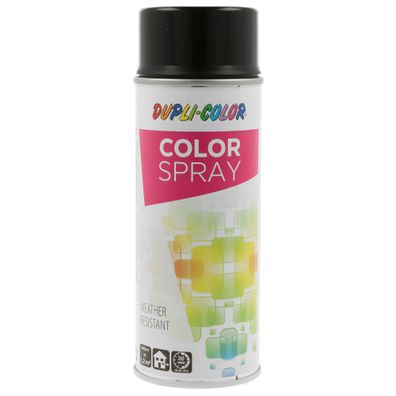 400ml DUPLI-COLOR Sprühlack Color Spray Tiefschwarz RAL 9005 glänzend