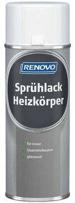 400ml Renovo Sprühlack Heizkörper Weiss glänzend