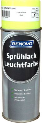 400ml Renovo Sprühlack Leuchtfarbe 1040 Gelb