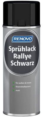 400ml Renovo Sprühlack Rallye schwarz