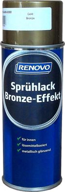 400ml Renovo Sprühlack Bronze-Effekt Gold