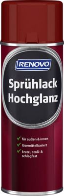 400ml Renovo Sprühlack hochglänzend Feuerrot