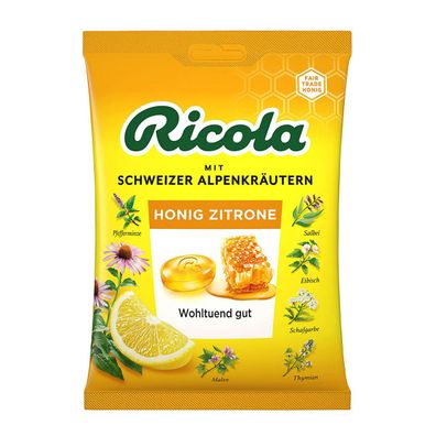 Ricola Honig Zitrone mit Schweizer Alpenkräutern in Böxli 75g