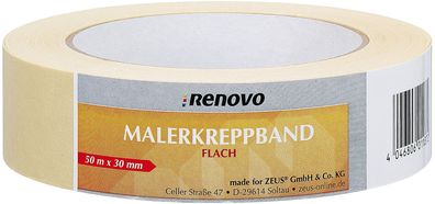 RENOVO Malerkrepp 30mm flach 50m