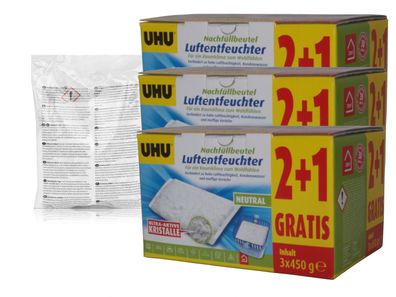 10x450g UHU Luftentfeuchter Nachfüllbeutel