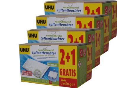 12x450g UHU Luftentfeuchter Nachfüllbeutel