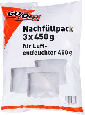 GO/ON Luftentfeuchter Nachfüllpack 3 x 450g