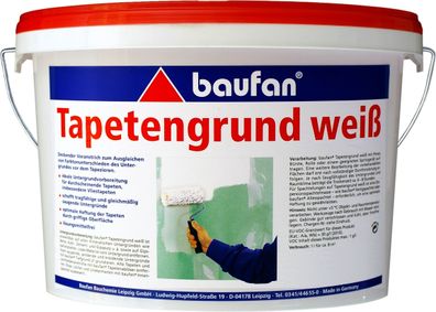 2,5L BAUFAN Tapetengrund weiß