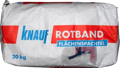 20kg Knauf Rotband Flächenspachtel Weiss