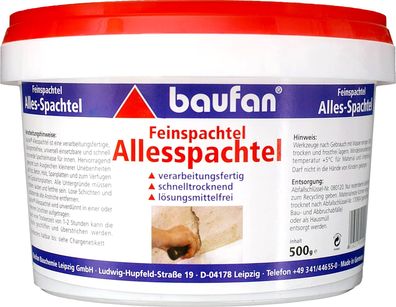 500g Baufan Fein- und Allesspachtel