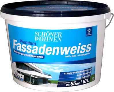 10L Schöner Wohnen Premium-Fassadenweiss (Silicon)