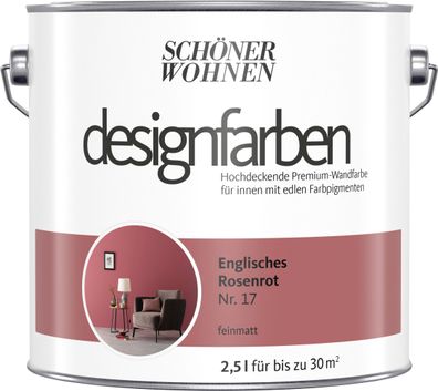 2,5L Schöner Wohnen Designfarbe Englisches Rosenrot 17