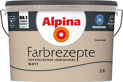 2,5L ALPINA Farbrezepte Zartes Puder, Matt