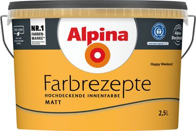 2,5L ALPINA Farbrezepte Happy Weekend, Matt