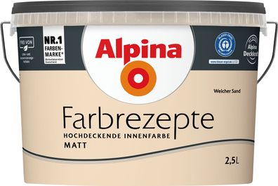 2,5L ALPINA Farbrezepte Weicher Sand, Matt