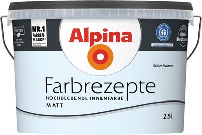 2,5L ALPINA Farbrezepte Stilles Wasser, Matt