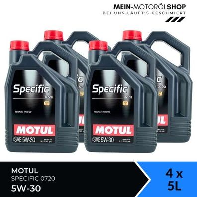 Motul Specific 0720 5W-30 4x5 Liter