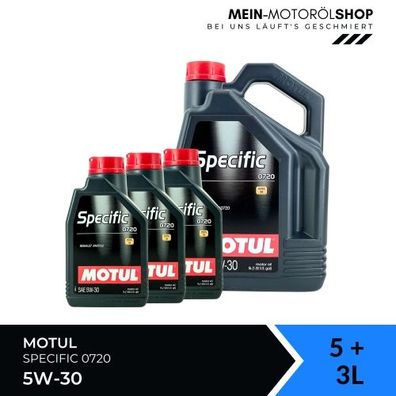 Motul Specific 0720 5W-30 5 + 3 Liter