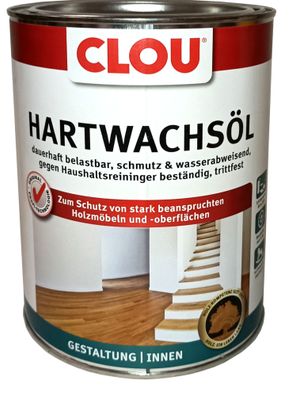 750ml Clou Hartwachsöl farblos