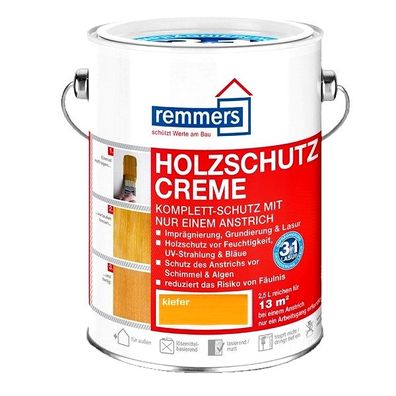 2,5L Remmers Holzschutz Creme Kiefer