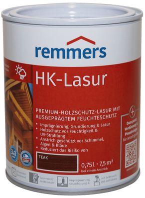 750ml Remmers HK Lasur Teak