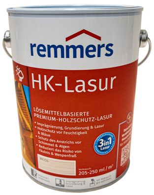 2,5L Remmers HK Lasur WEISS