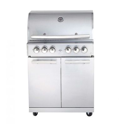 Allgrill Gasgrill CHEF L Edelstahl Modular Grundmodell 4 Brenner, Backburner (500904