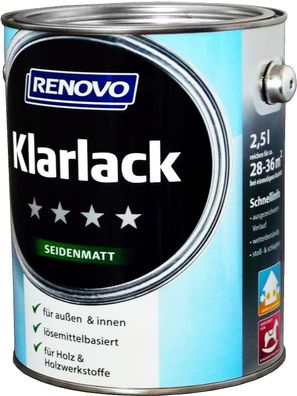 2,5L Renovo Klarlack Seidenmatt aromatenfrei