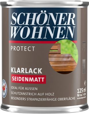 125ml Schöner Wohnen Protect Klarlack seidenmatt farblos