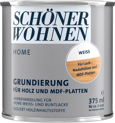 375ml Schöner Wohnen Home Grundierung für Holz und MDF-Platten weiss