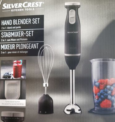 SILVERCREST® Kitchen TOOLS Stabmixer Set »SSMS 600 E5« schwarz