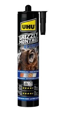 440g UHU Grizzly Montagekleber Extreme Weiß Kartusche