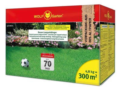 4,8kg Wolf Garten LD 300 A Rasen-Langzeitdünger