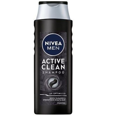 Nieva Herren Shampoo Aktiv Clean, 400 ml - Pflegendes Reinigungsshampoo fér Männer