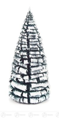 Baum Raureifbaum grün/weiß H=ca 14 cm NEU Erzgebirge Holzbaum Weihnachtsbaum