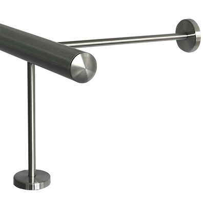 TIBU Fußstütze Edelstahl V2A Halter 20 / 30 cm Bar Tresen Stange Handlauf