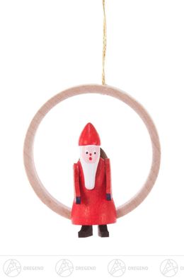 Baumschmuck Behang Ruprecht im Ring H=ca 5 cm NEU Erzgebirge Christbaumschmuck