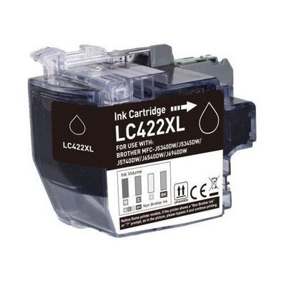 Druckerpatrone kompatibel mit Brother LC-422 XL BK Black Schwarz für MFC-J5345